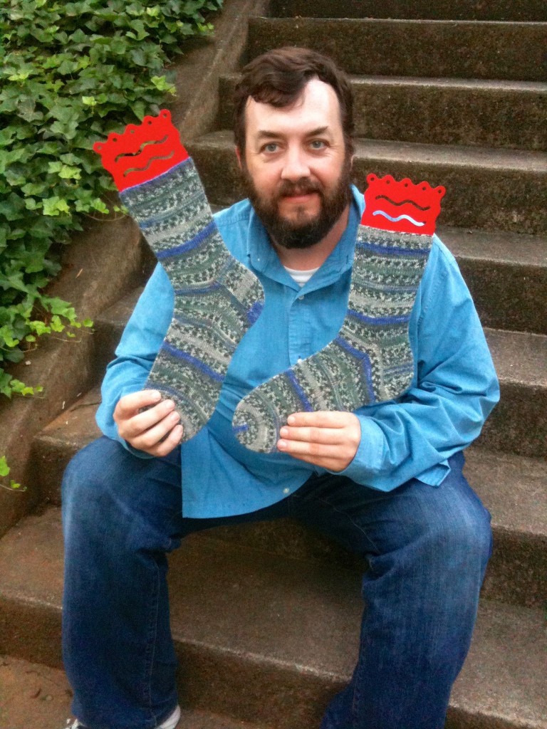 Knitting Daddy And His Socks